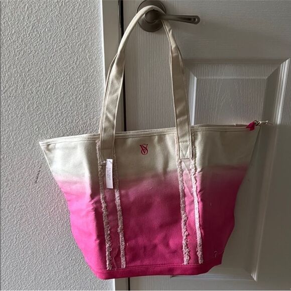 Victoria's Secret Cream and Pink Gradient Tote - Picture 3 of 5